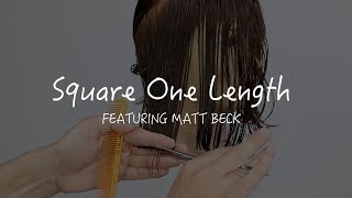 Fundamental Square One Length Bob Haircut Tutorial