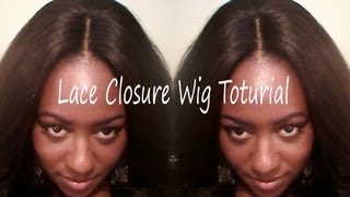 Easy Lace Closure Wig Tutorial| Using The Saga Remy Lace Closure & Yaki Premium Too! Hair