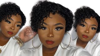 Perfect Hairline Pixie Cut Curly Bob Summer Improved|Beginner Friendly No Work Needed | Geniuswigs