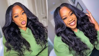 U-Part Wig Looking So Natural & Real | Beauty Forever Hair | Kinky Straight