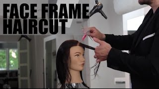 Long Haircut Technique With Side Bang And Face Frame