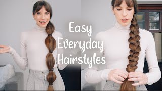 Easy Everyday Hairstyles For Long Hair!
