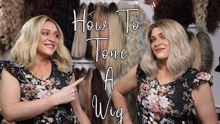 How To Tone A Synthetic Blonde Wig | How To Make A Wig Look Natural | Rit Dyemore Synthetic