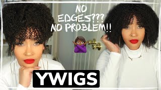 No Time To Fix The Hairline? No Problem! Fake Scalp Top Banded Kinky Curly Wig Ft Ywigs