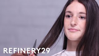 I Chopped Off 11 Inches Of Hair & Got Bangs | Hair Me Out | Refinery29