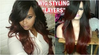 How To Wig Styling ✿ How To Cut Long Layers In Wigs ✿ Make Wigs Look Natural ✿ Kimmy Boutiki