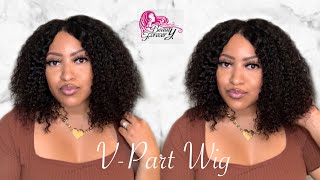 Easy V-Part Wig Install | No Lace, No Glue No Leave Out!  Ft. Beauty Forever Hair