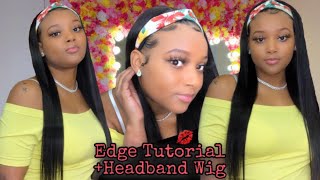 My First Headband Wig | How To Lay Your Edges | Dsoar Hair ♡