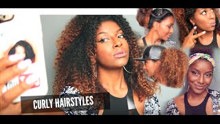 5 Easy Curly Hairstyles On Natural Hair | Naturalneiicey