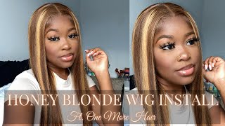 You Need This Wig!! | Honey Blonde Wig Install & Review Ft. Onemorehair | Jessicanicole