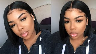 Start To Finish Lace Frontal Wig Install | Bob Wig W/ Baby Hairs