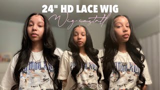 What Lace?! 24' Hd Lace Wig Install + Styling Ft. Nadula Hair