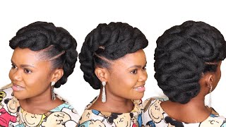 Diy Natural Hairstyle Tutorial - Twist And Roll Hairstyle