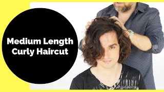 Medium Length Curly Haircut For Men - Thesalonguy