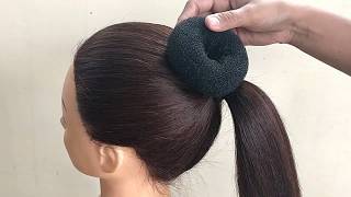 Easy Bun Hairstyles For Saree || Hairstyle For Women  || Twisted Bun Hairstyle