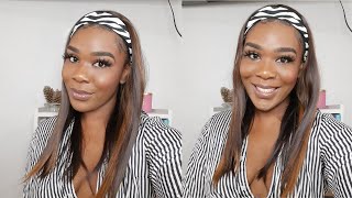 The Best Cheap Headband Wig On Amazon!? Ft. Nice One | Highlighted Headband Wig | Life In Vincy