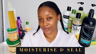 Relaxed Hair Care : How I Moisturise And Seal My Relaxed Hair | South African Youtuber