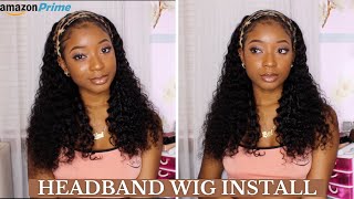 My First Headband Wig Install | Ft. Amazon Vivibabi Hair (Best Affordable Hair)