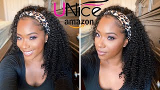 Unice Amazon Curly Headband Wig Review