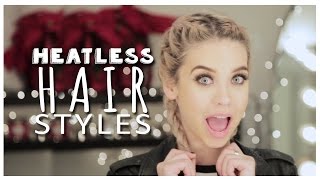 Cute Lazy Day Hairstyles! (Heatless!)