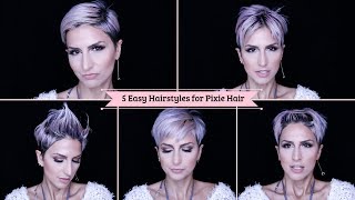 Quick And Easy Hairstyles For Short Hair No Heat Pixie Hairstyles | Short Hair Tutorial