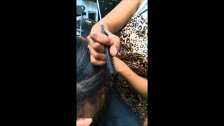 High Ponytail Sew In With Brazilian Hair Extensions Chicago Downtown Salon Remy Hair Shop