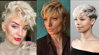 Pixie Cuts For Curly Hair Over 50-60-70-80 | Pixie Cut With Bangs Amazing Ideas For Women