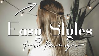 Hairstyles For Growing Out Bangs // Immallorybrooke