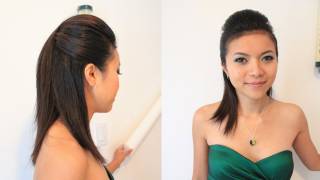 Sleek Pompadour Hairstyle For Short Medium Long Hair Tutorial