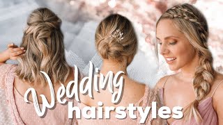 Wedding Hairstyles + Easy Tutorial For Short And Long Hair - Kayley Melissa