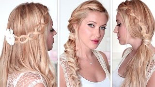 Cute And Easy Back To School Hairstyles★ Lazy, Last Minute Braids For Medium/Long Hair Tutorial
