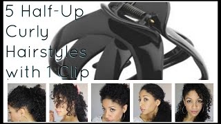 Curly Hairstyles: 5 Easy Half-Up Styles
