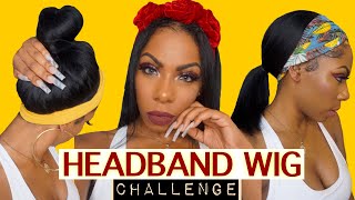 10 Second Wig Challenge! Throw On And Go Headband Wig Lookbook! 8 Styles In 10 Minutes! Myfirstwig