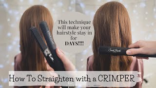 How To Crimper Straighten// Makes Hairstyles Last Days// Secret To Amazing Updos