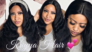 How To Lay A T-Part Wig In 5 Mins   Glueless Lazy Girl Friendly Install Ft. Kriyya Hair