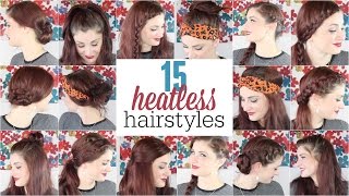15 Heatless Hairstyles