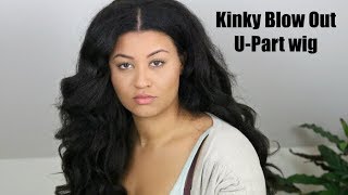 Effortless Blending!! Kinky Blow Out U-Part Wig  Hergivenhair