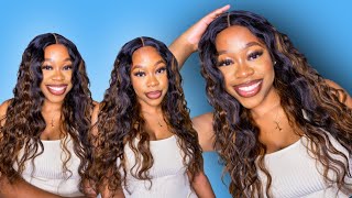 How To: Crimp Hair On Beautiful Fb30 T-Part Wig + Quick Install Ft. Klaiyi Hair