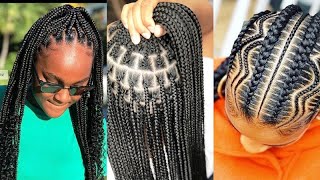 Latest #2021 Braided Hairstyles For Ladies: Classy Braids Styles For Divas In This Festive Period.