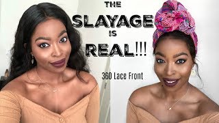 The Slayage Is Real! Watch Me Slay The Glueless Lace 360 Wig Ft  Omgherhair & Tying A Turban