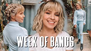 I Wore Bangs For A Week...Hairstyles For Bangs - Kayley Melissa