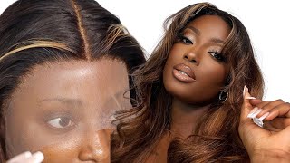 Grwm: Quick & Simple Makeup For Darkskin Ft Myfirstwig | Curtain Bangs Hairstyle
