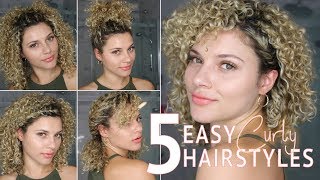 5 Easy Short Curly Hairstyles Using Twists To Wear To Work Or School