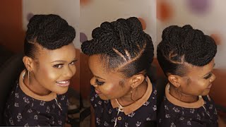 Best Natural Hairstyle Tutorial;   Tuck, Roll And Pin Hair