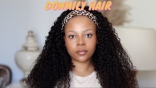 How To Install A Headband Wig Within 3 Mins Ft. Donmily Hair
