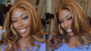 Under $200 ! Cute Brown Curly Highlighted Affordable Wig|| Super B Wigs