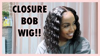 Glueless Bob Wig || 4X4 Closure Wig Ft. #Iseehairaliexpress