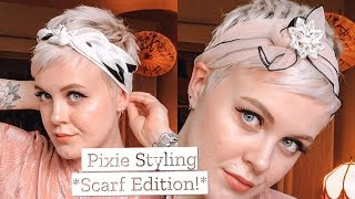 Pixie Cut Styling Ideas *Scarf Edition | Pixie Chick