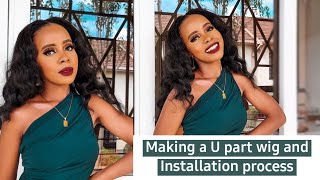 Making A U Part Wig And Installation | No Leave Out