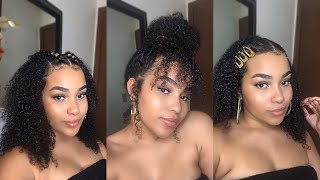 3 Easy Curly Hairstyles | 3 Peinados Fáciles Para Cabello Rizado